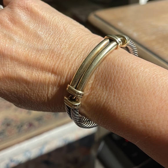 David Yurman Gold/Sterling Silver Bracelet - Picture 4 of 8